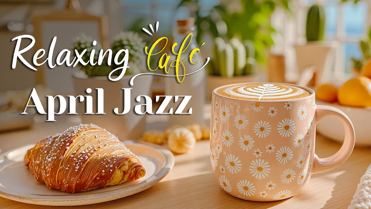 Relaxing April Jazz ☕ Delicate Jazz Cafe Music & Sweet Bossa Nova Piano for Stress Relief