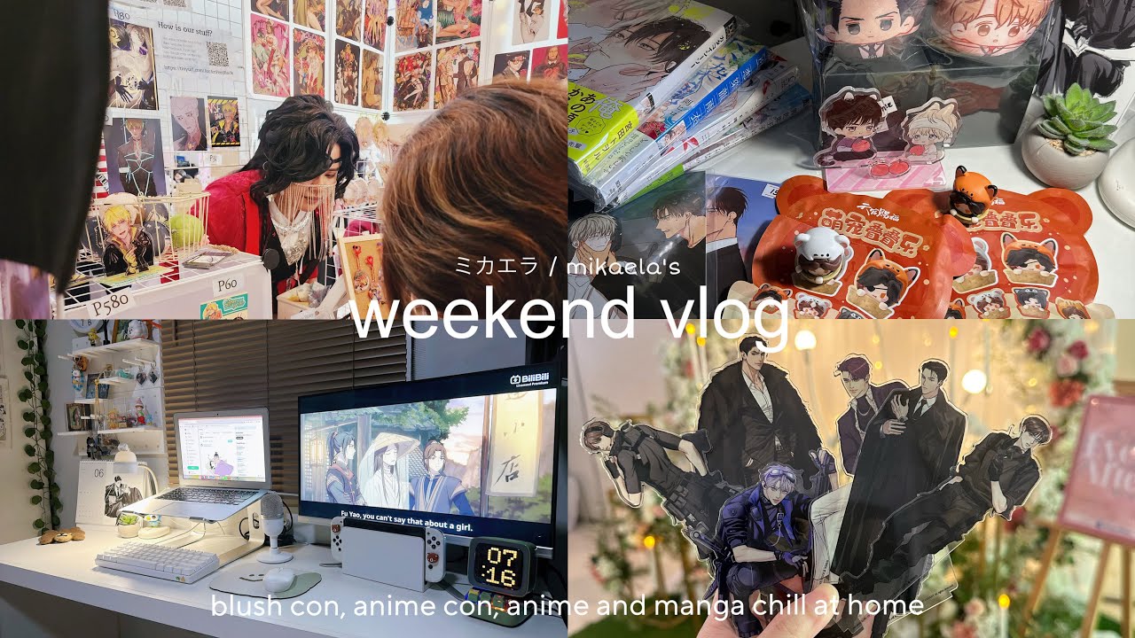 BL convention, haul, manga shelf and cozy desk tour ☕️ | vlog