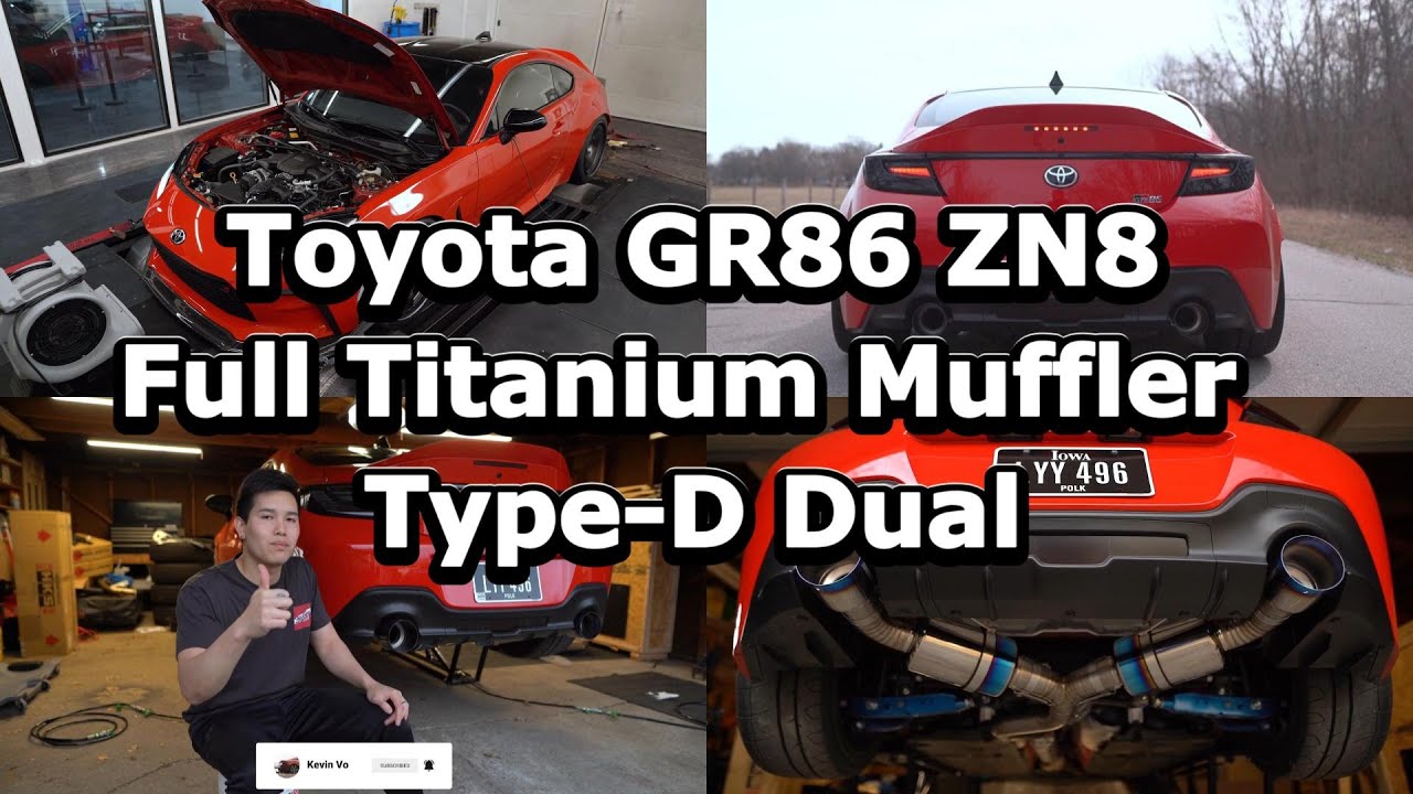 Toyota GR86 ZN8 -- R.S.E./ TOMEIUSA  Full Titanium Muffler Type-D Dual -- by Mr. Kevin Vo ケビン.ボー USA