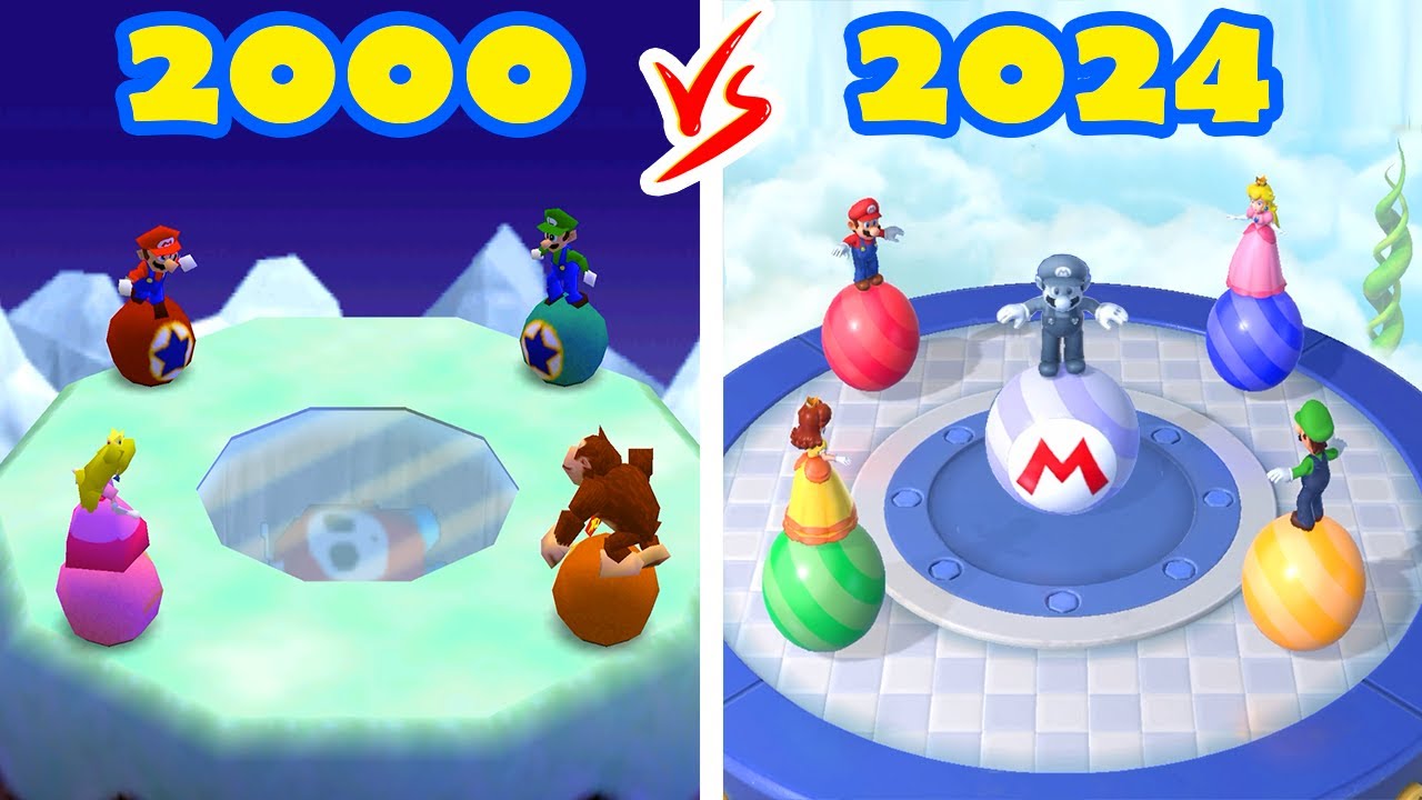 Super Mario Party Jamboree vs Mario Party Series - Mario vs Peach vs Daisy vs Luigi