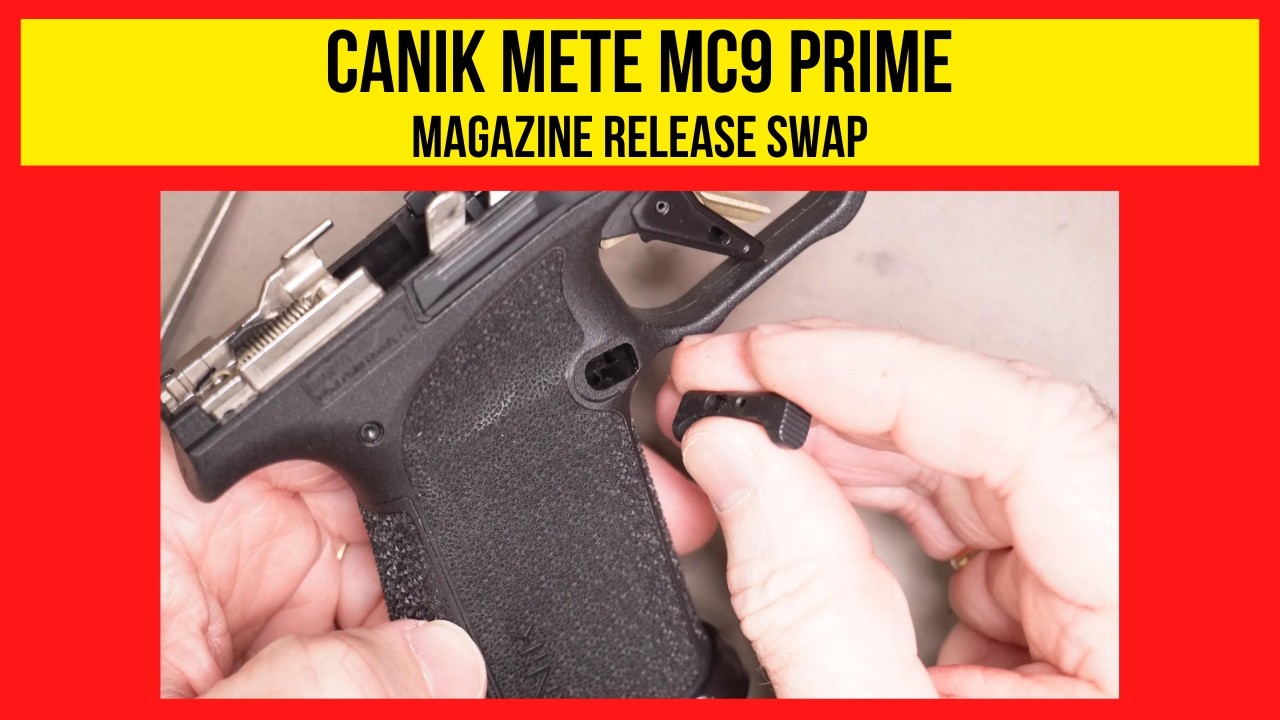 Canik METE MC9 Prime: Перевернутая кнопка фиксатора магазина для левшей