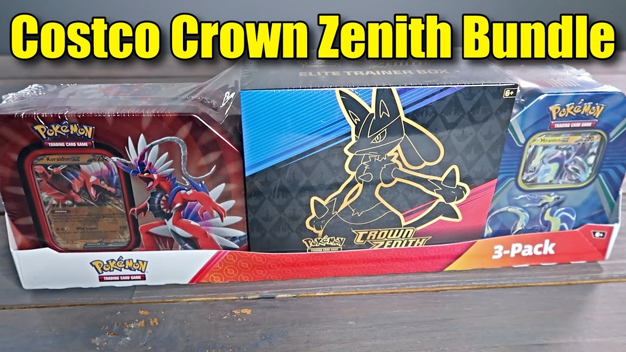 I am Back! Costco Pokemon Crown Zenith Bundle