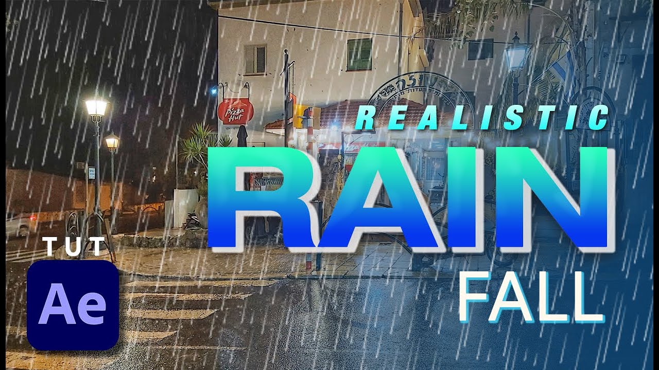 how to create rain fall animation with after effects