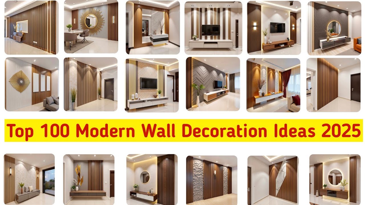 100 New Top Modern Wall Decoration Ideas 2025 New Living Room Wall Cladding & Interior Design Trends