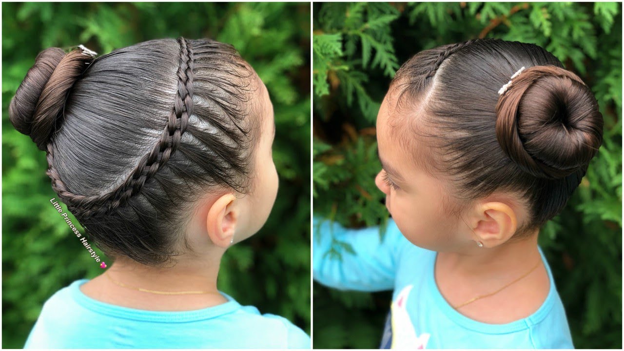 PEINADO PARA NIÑAS TRENZA DE 4 CABOS Y CHONGO|PEINADOS FÁCILES PARA NIÑAS|LPH