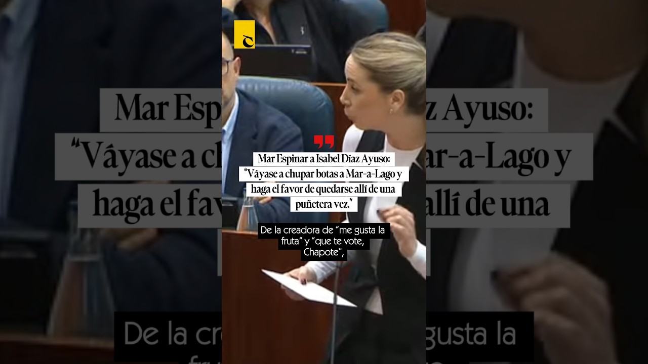🇺🇸🇪🇦 Mar Espinar carga contra Isabel D&iacute;az Ayuso: &ldquo;V&aacute;yase a chupar botas a Mar-a-Lago y qu&eacute;dese all&iacute;&rdquo;