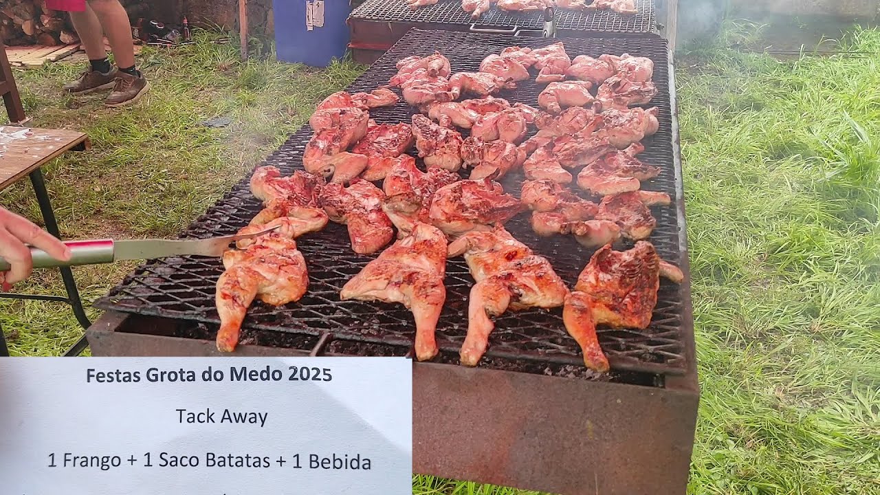 Tack Away de FRANGO de CHURRASCO * Evento das Festas da Grota do Medo 2025 * ilha Terceira Açores