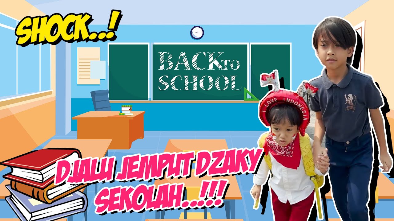 DZAKY KAGET..!! DI JEMPUT SEKOLAH SAMA DJALU