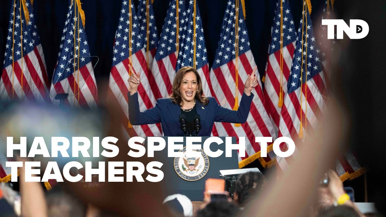 Harris speech to teachers union draws blowback