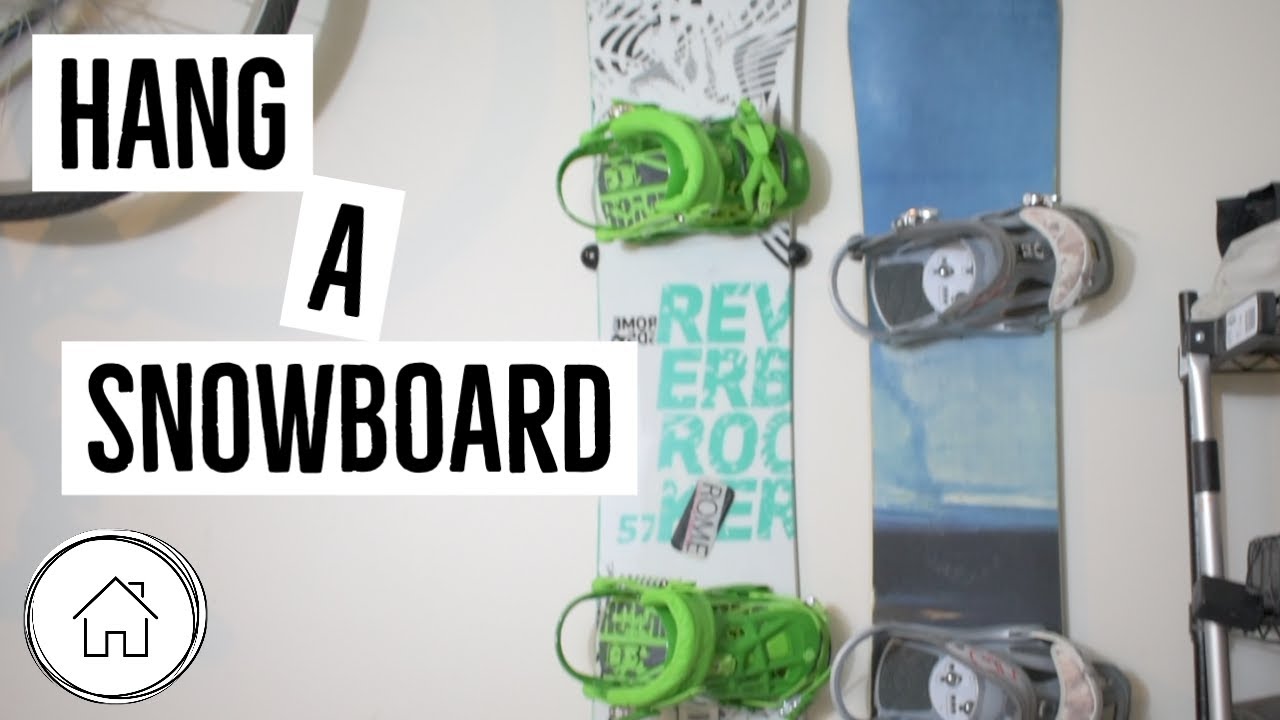 DIY Hang a Snowboard - HangTimeUSA Wall Mounts