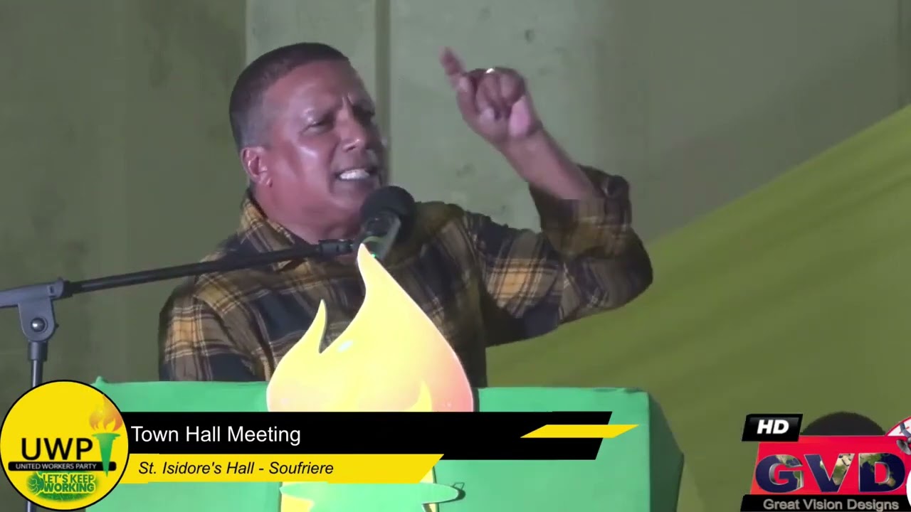 Guy Joseph's address at the UWP Town Hall Meeting in Soufriere/Fond St Jacques