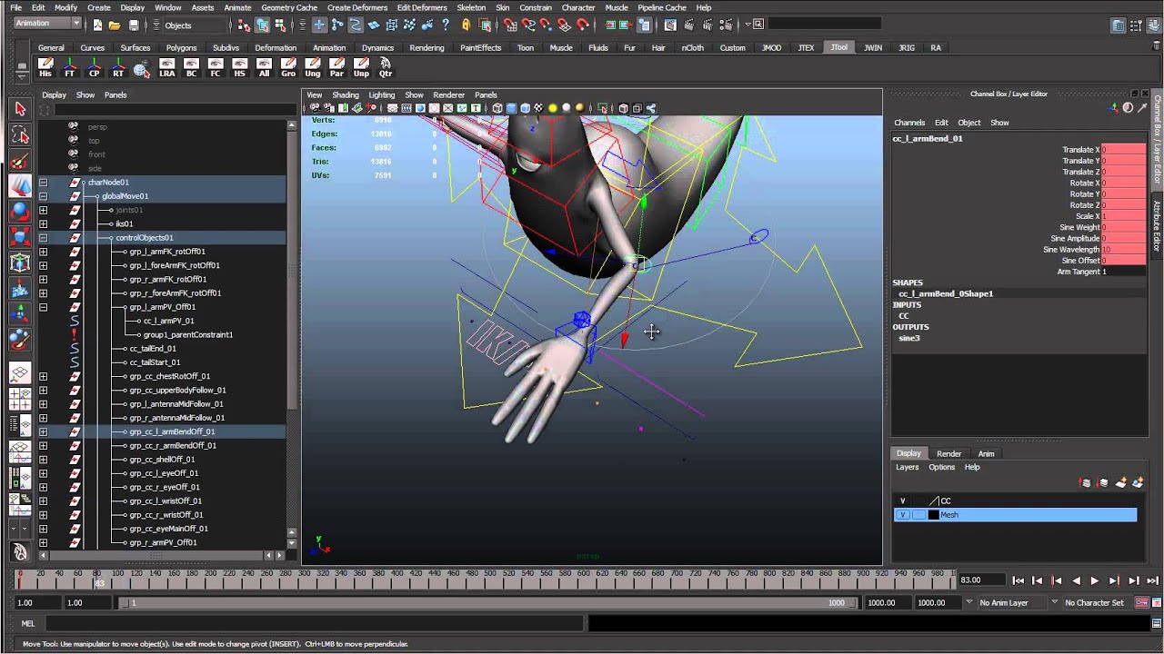 65 - A few final checks (Cartoon character rigging series)