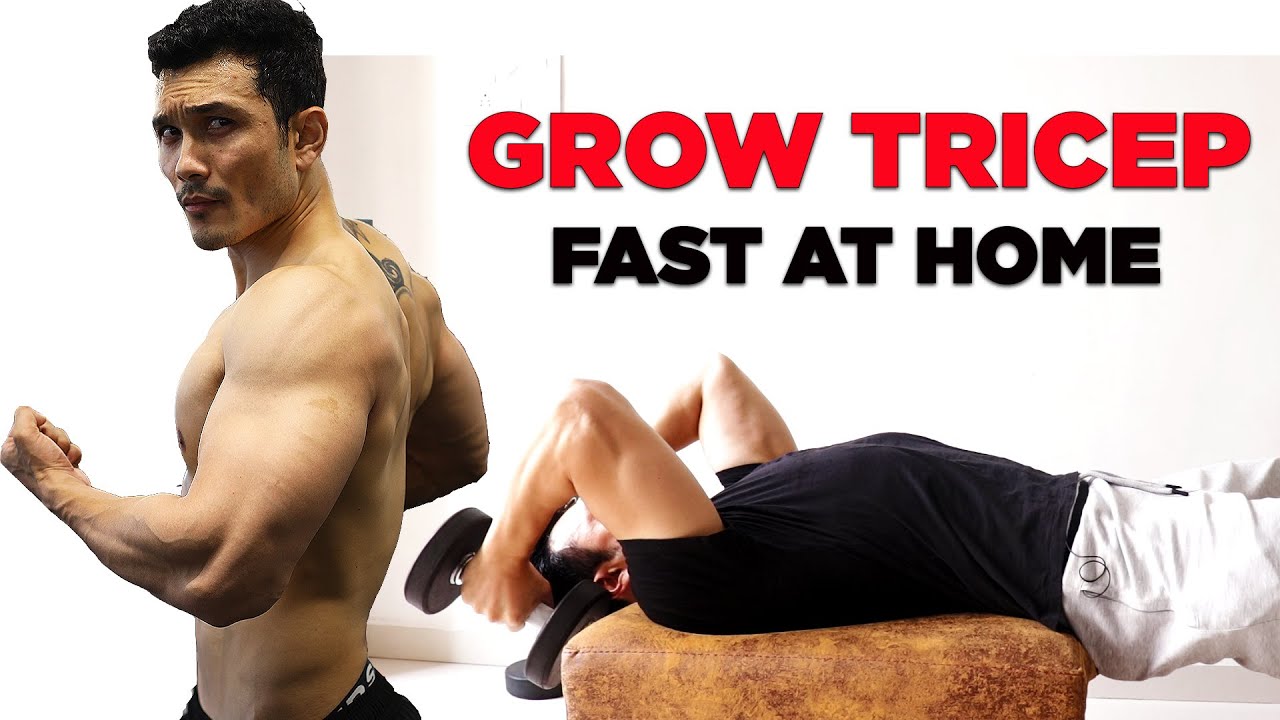 GROW TRICEPS AT HOME |DUMBBELL ONLY| [ट्राइसेप्स की 