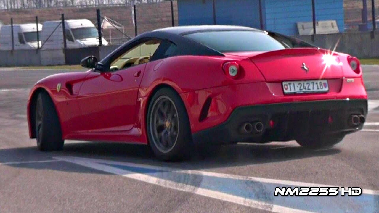 Ferrari 599 GTO Powerslides, Accelerations and Fly Bys!