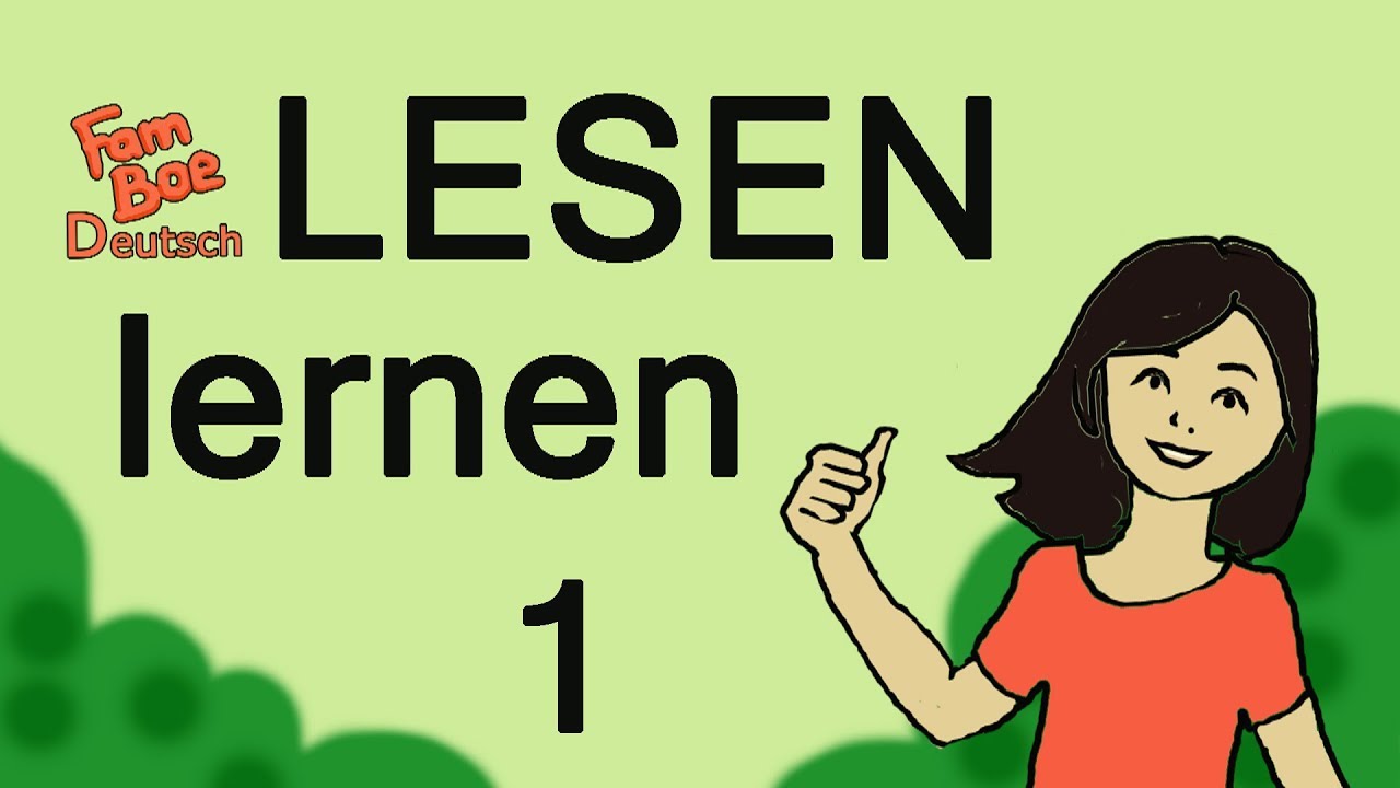 Deutsch lesen lernen f&uuml;r Kinder, Teil 1