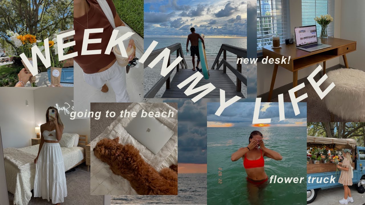 WEEK IN MY LIFE | new apartment furniture, starbucks fall flavors & beach nights