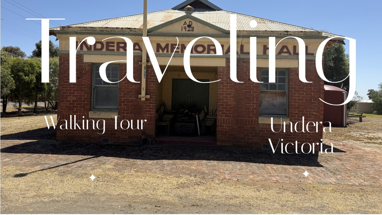 Exploring the Village of Undera - Victoria - Australia on foot.