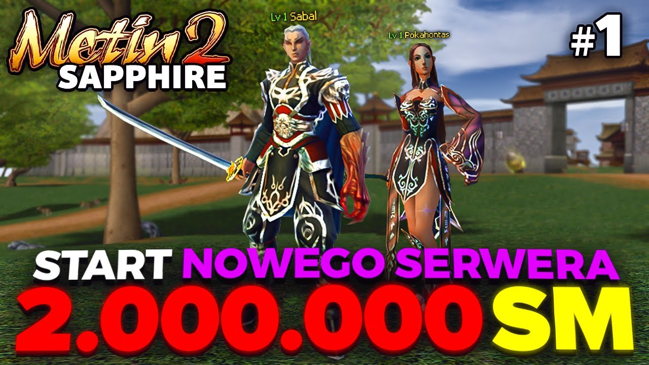 Metin2 Sapphire - Start Nowego Serwera - 2.000.000 SM - Dzień 1 - Loch Pająków #1