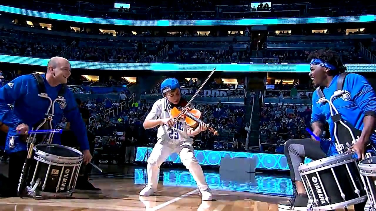 Giovanni Mazza Violin (age 11) NBA Orlando Magic Halftime 041217