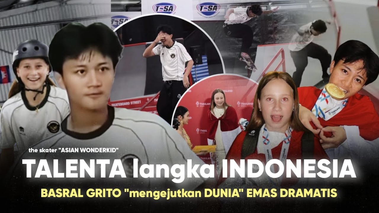TALENTA LANGKA IBU PERTIWI “Raih EMAS Basral Graito Wonderkid Skateboard KELAS DUNIA