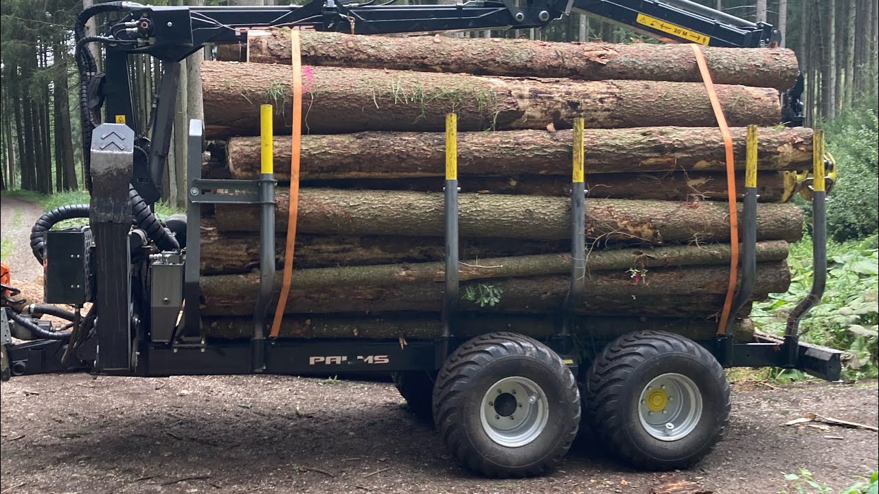 Vorstellung Palms h10d 12,20 mit Radantrieb und Palms 5.85 Forstkran