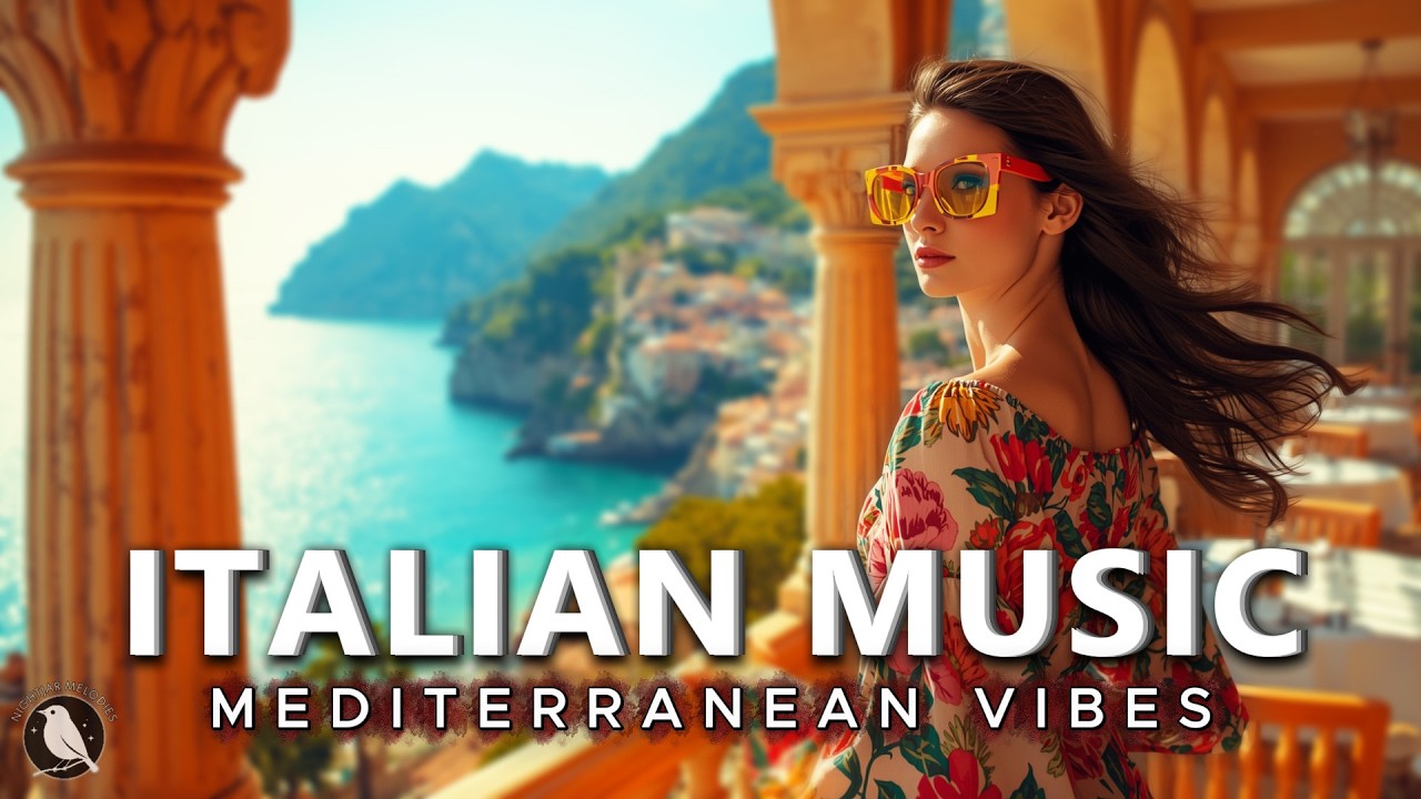 Romantic Italy by the Sea 🌊 | Calm Italian Music & Peaceful Ocean Views 🎶
