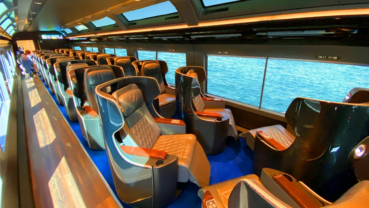Откройте для себя первоклассную роскошь на японском поезде Saphir Odoriko Premium Green Train