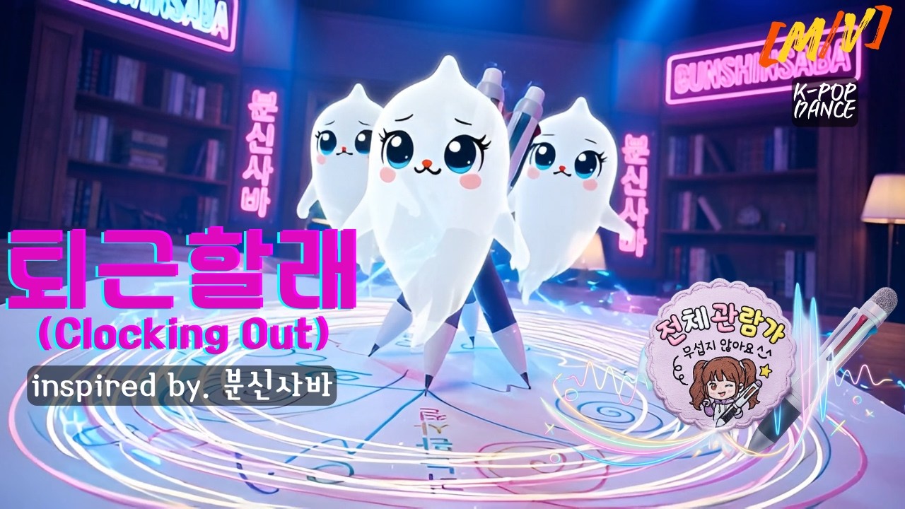 [MV] 분신사바_귀신도 주말엔 쉬고 싶다! 😫 | AI작곡 ‘퇴근할래 (Bunshinsaba)’ | #분신사바 #퇴근할래 #KPOP #펑키팝 #AI작곡 #무섭지않아요