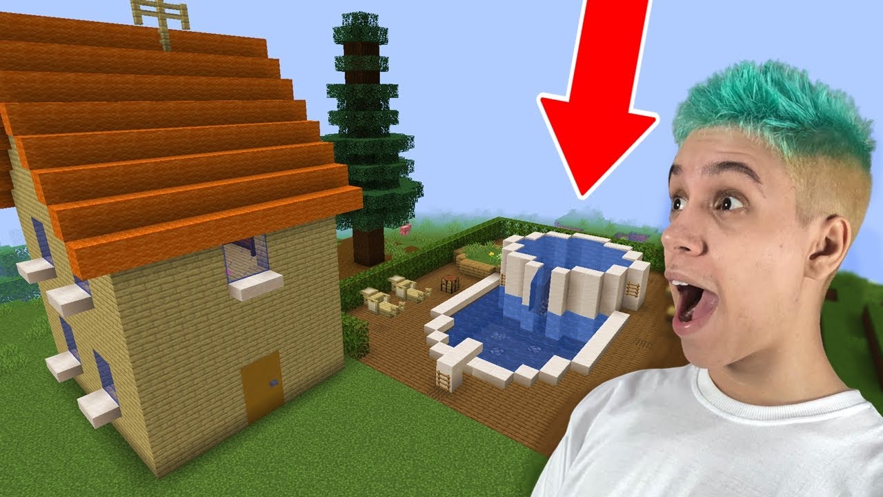 MANSÃO COM PISCINA GIGANTE DOS PORCOS ESTÁ PRONTA!! MINECRAFT ERA DA REDSTONE #26
