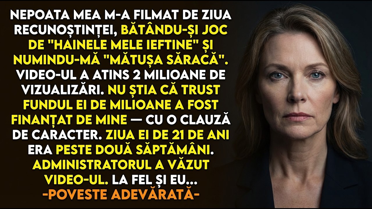 Povestea ei adevărată 👵💔 Neapoata mea a batjocorit „mătușa săracă”—apoi a pierdut fondul.