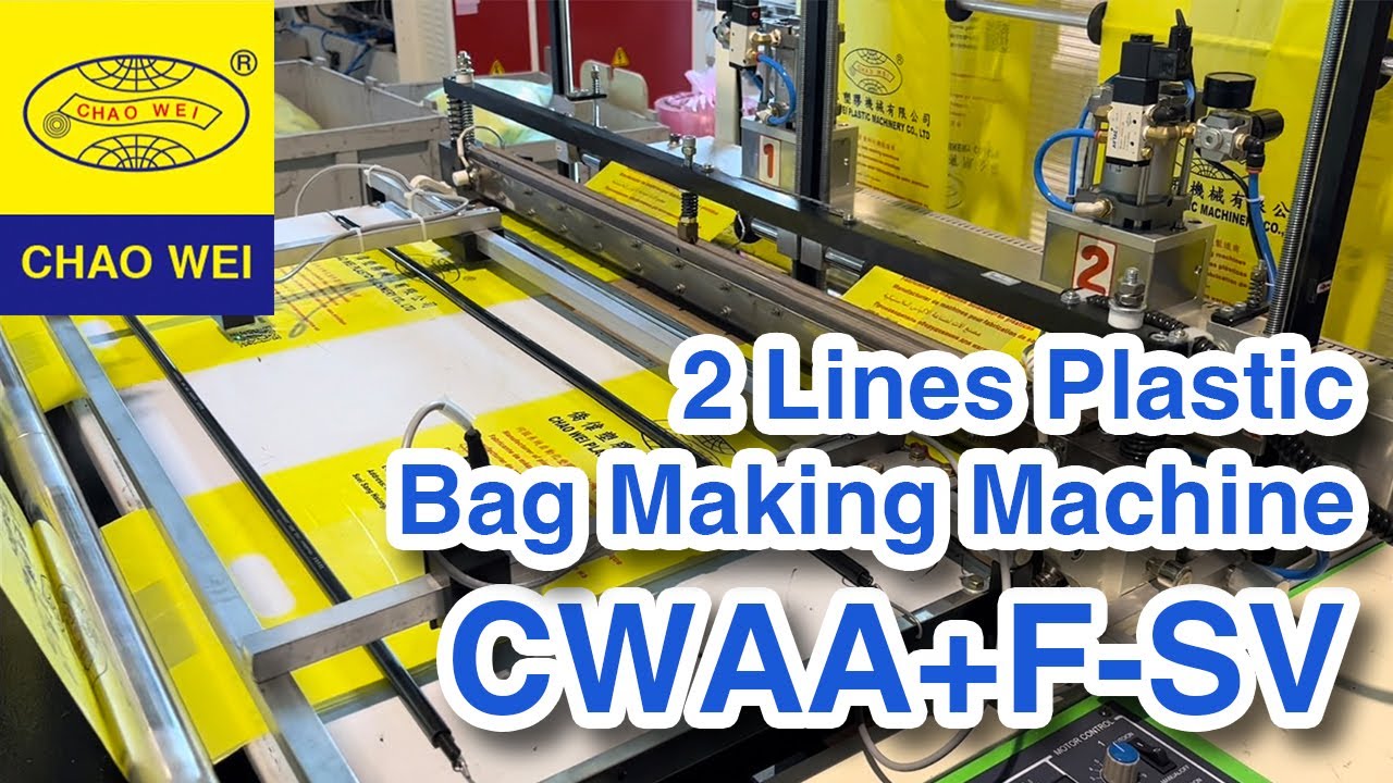 Plastic Bag Cutting and Sealing Machine | CHAO WEI: CWAA+F-800 / CWAA+F-1000