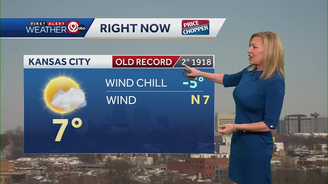 Kansas City shatters record low temperature Thursday; previous record set in 1918