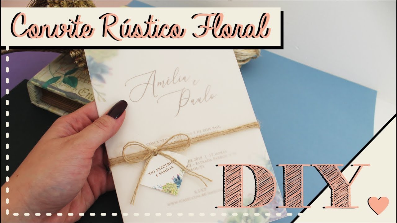 Como fazer Convite de Casamento com Papel Vegetal? DIY | Faça você mesmo | Tutoriais [casamento]