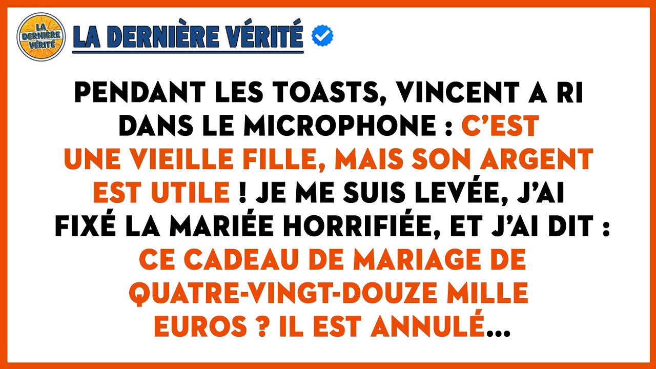 « Seul Son Argent Est Utile ! » : Mon Père M'humilie Pendant Son Toast, J'annule Mon Cadeau De...