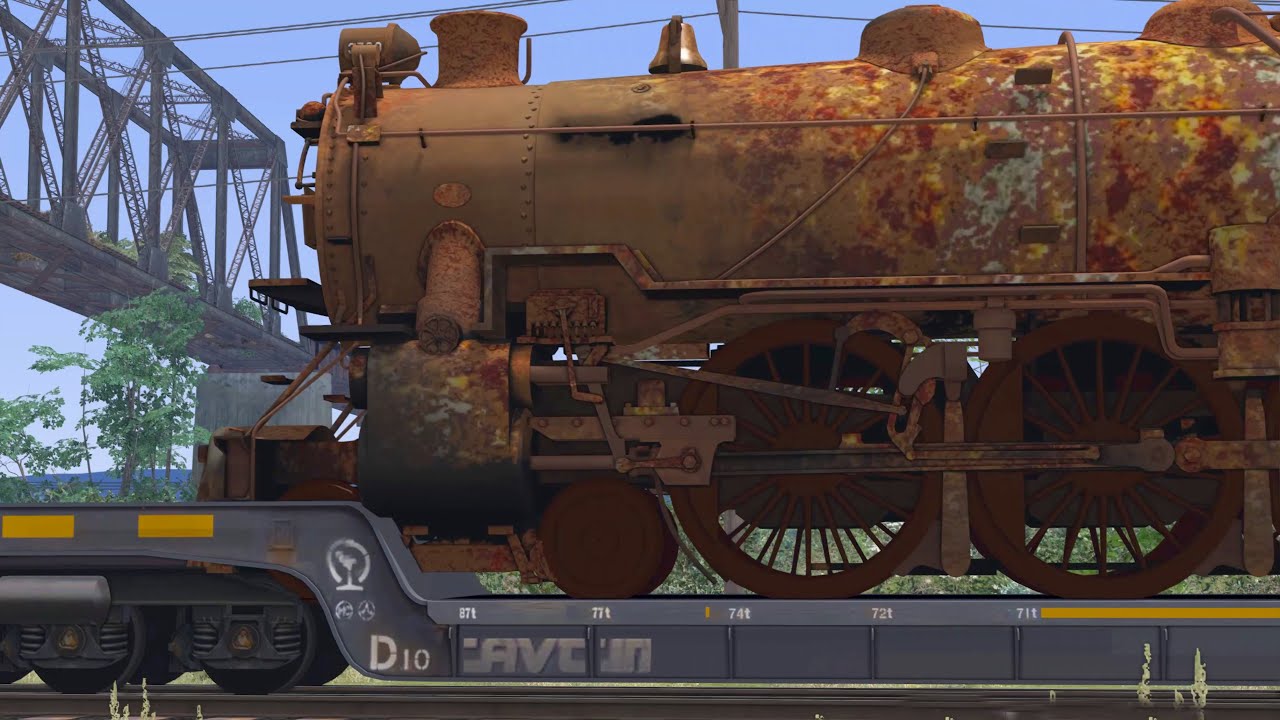 Transfer of Abandoned Locomotive for Restoration!