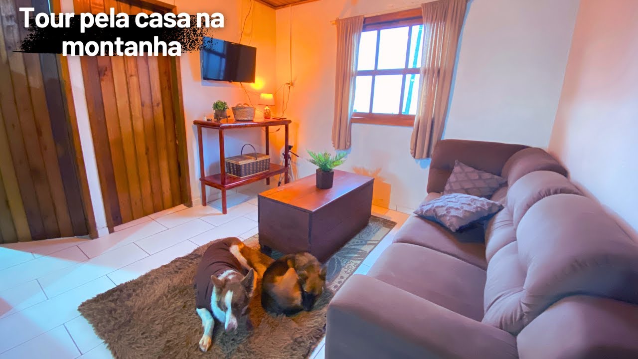 Tour pela casa rústica e isolada na montanha, ficamos sem água e compras para nossa cabana