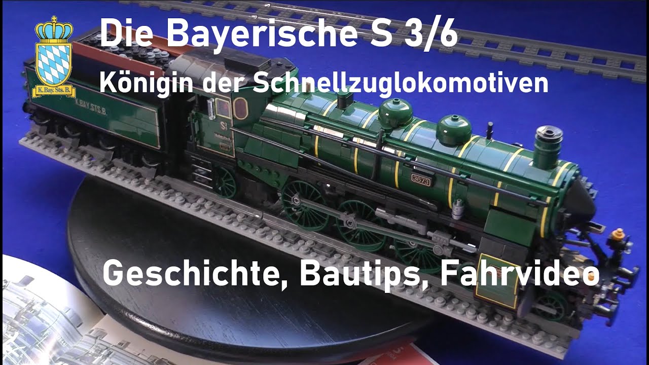Dampflok MOC der S 3/6 der Königl. Bay. Staatsbahn (BR 18 478) - Geschichte, Bautips, Fahrvideo
