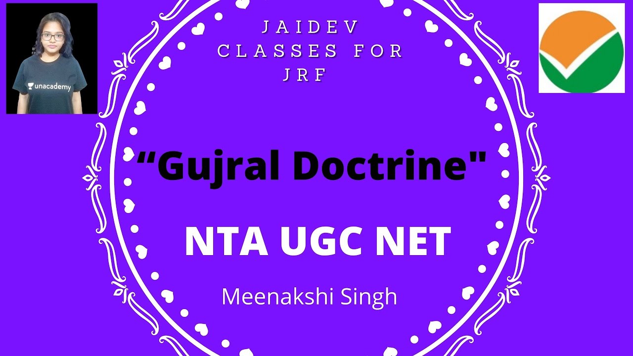 Gujral Doctrine I NTA UGC NET/SET I Meenakshi Singh