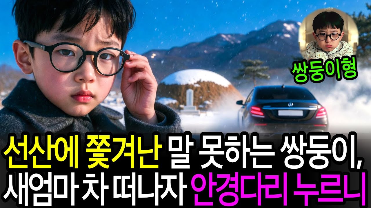 선산에 쫓겨난 말 못하는 쌍둥이 동생, 새엄마 차 떠나자 안경다리 누르며 비밀 통신 시작하는데ㅣ감동사연ㅣ사연라디오ㅣ오디오북