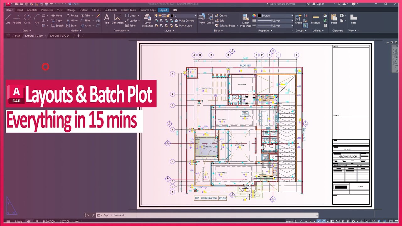 The Ultimate Guide to LAYOUT creation and BATCH PLOTTING in AutoCAD