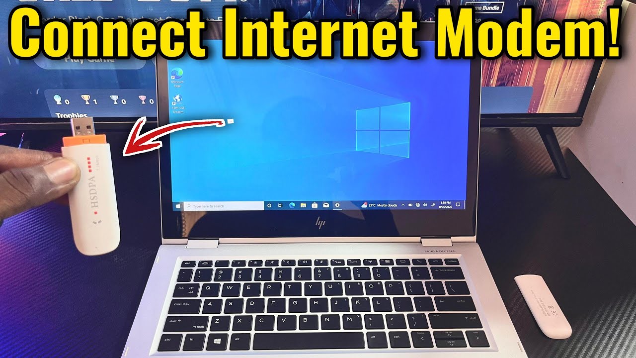 How to Access the Internet Using a Modem | Connect a Modem to your Laptop 