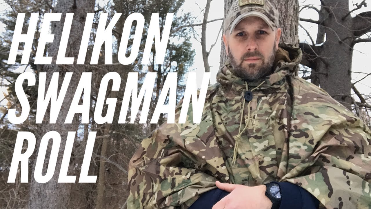 Мультитул: рулон Helikon Tex Swagman + пончо: спальный мешок, одеяло, вуби, подкладка, пончо