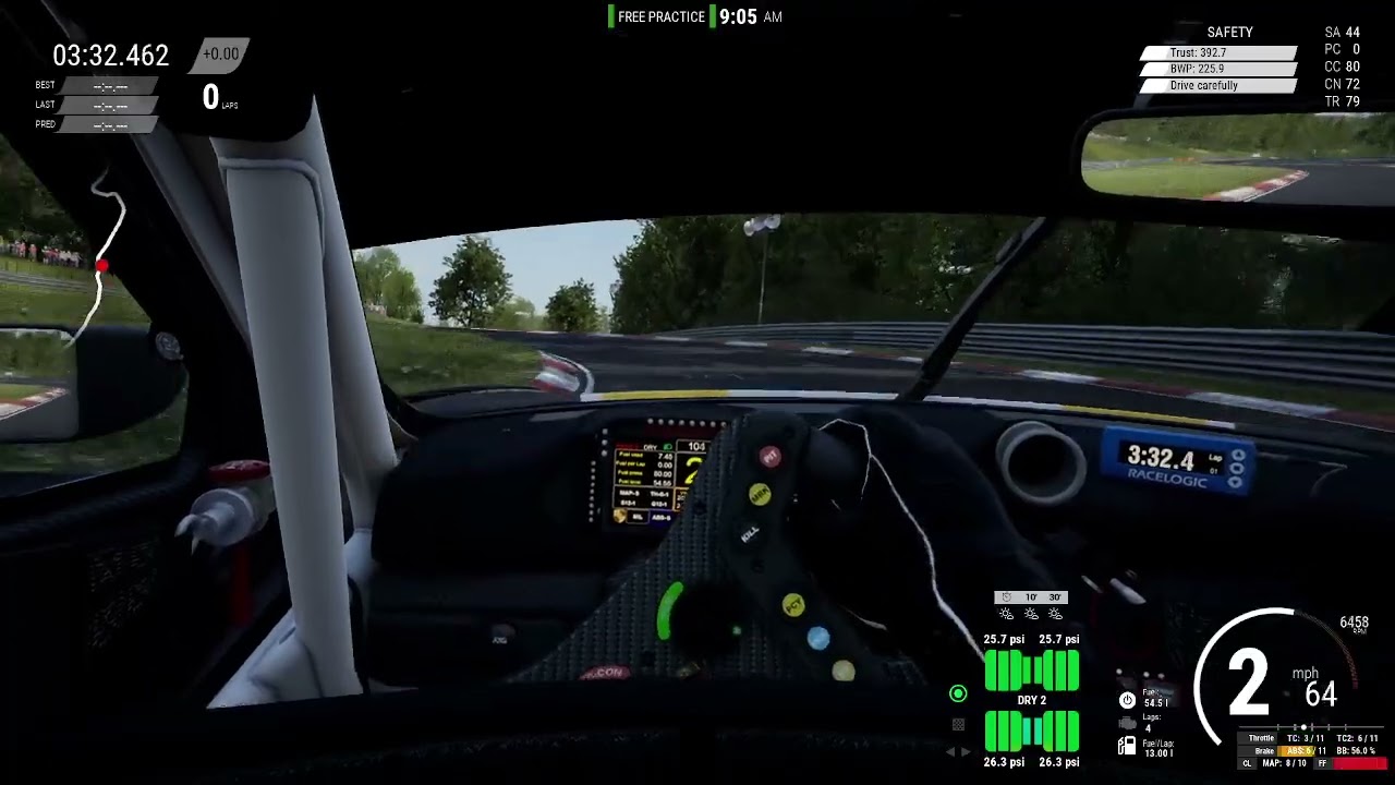 ACC: First clean lap around Nurburgring-9:25 Porsche 911 GT3 (922)