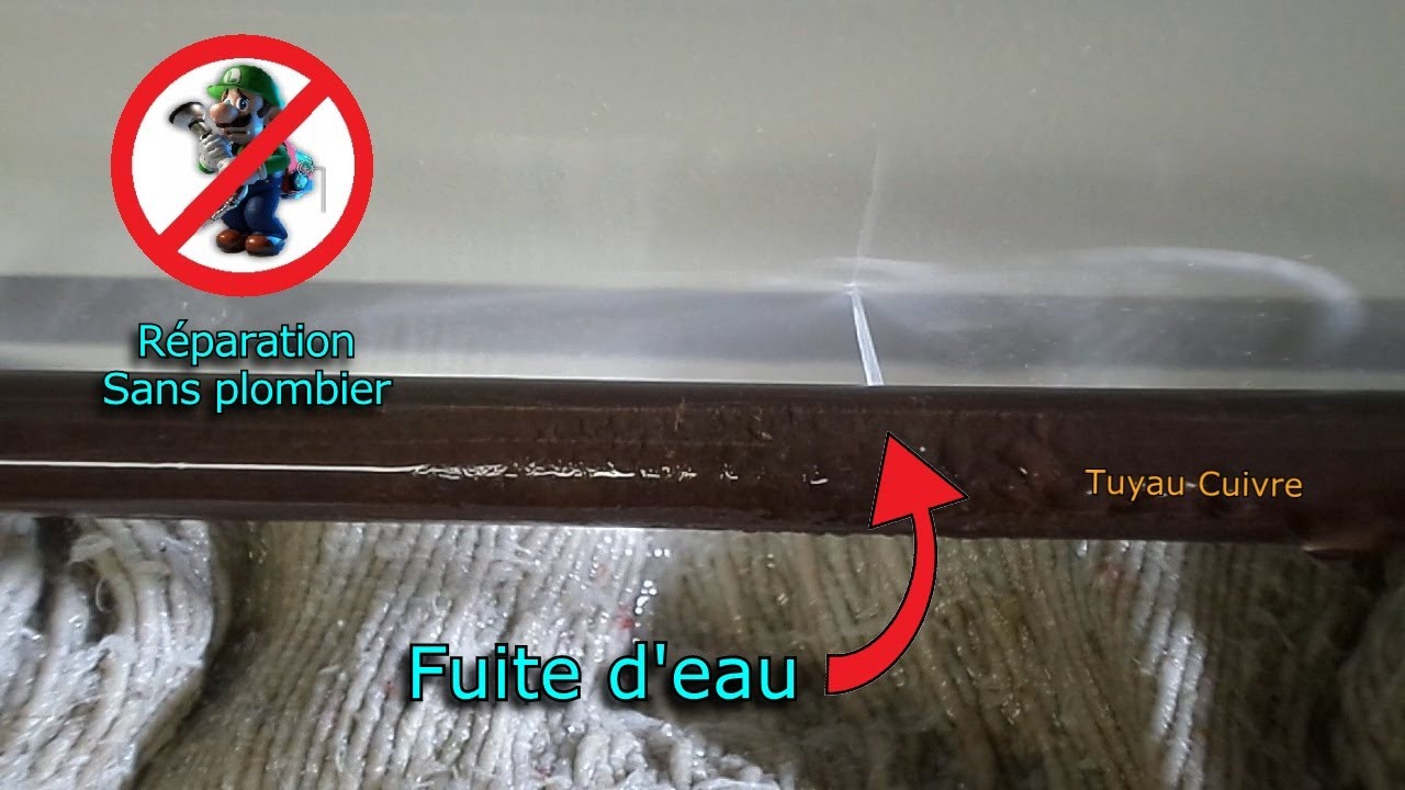 Réparation d'une fuite d'eau en 2 minutes chrono !!! (sur tuyau en cuivre) Collier Gebo