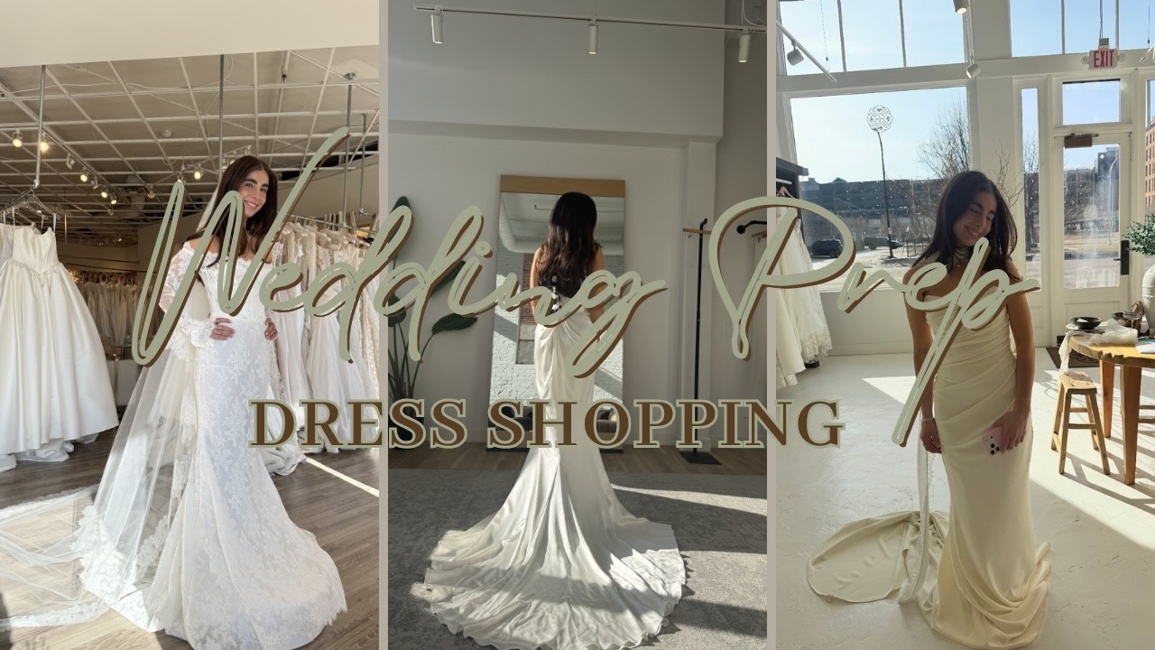 COME WEDDING DRESS SHOPPING WITH ME!👰‍♀️🌟🤍