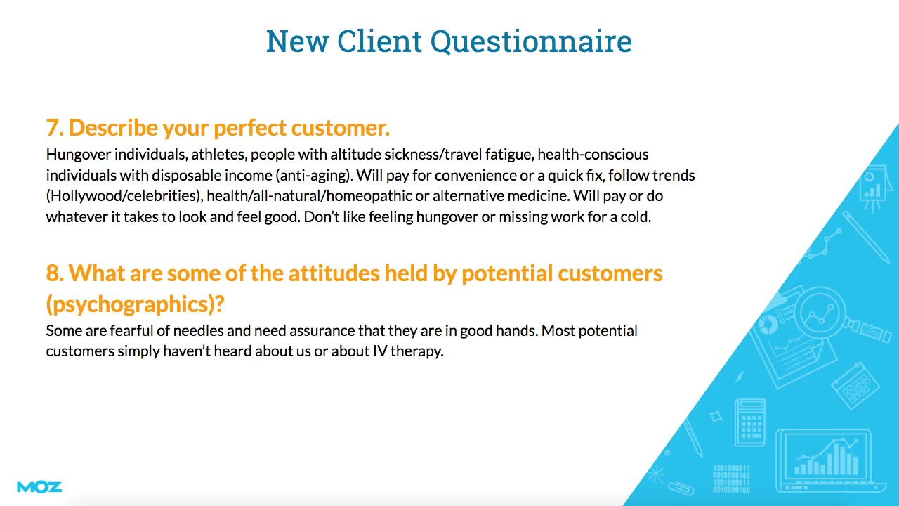 08 The New Client Questionnaire