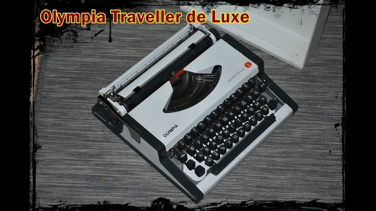 Olympia Traveller de Luxe typewriter - Cyrillic Bulgarian standard - Typing test