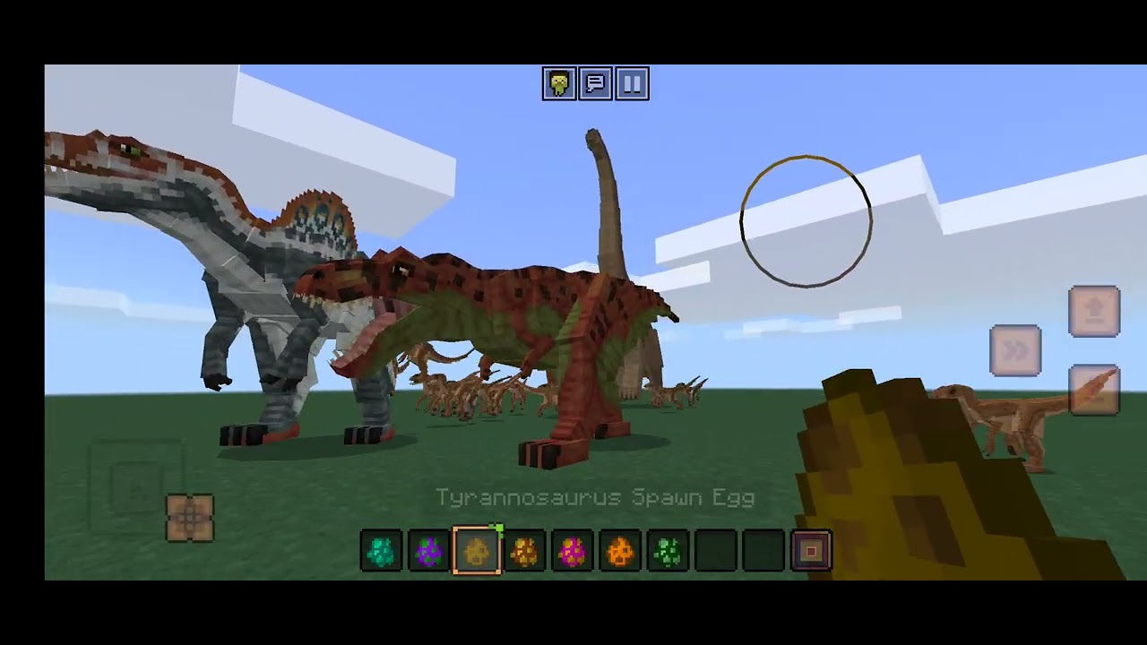 dinos and mechs in Minecraft