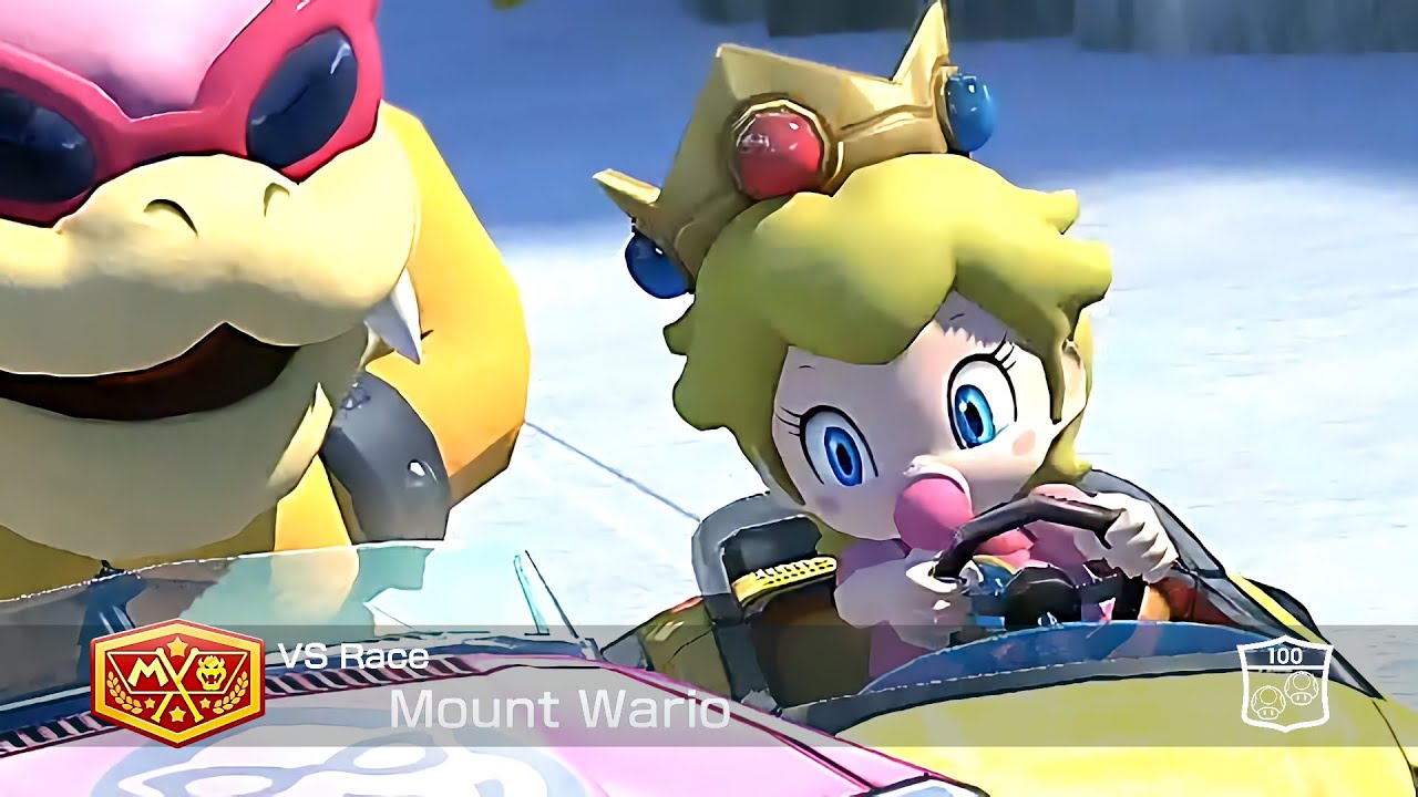 Mario Kart 8 Deluxe Baby Peach in Mount Wario #168