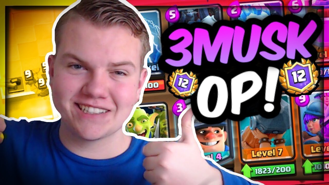 EASY 12 WINS! 3 Musketeers Ram Horde Deck LIVE in a Grand Challenge - Clash Royale
